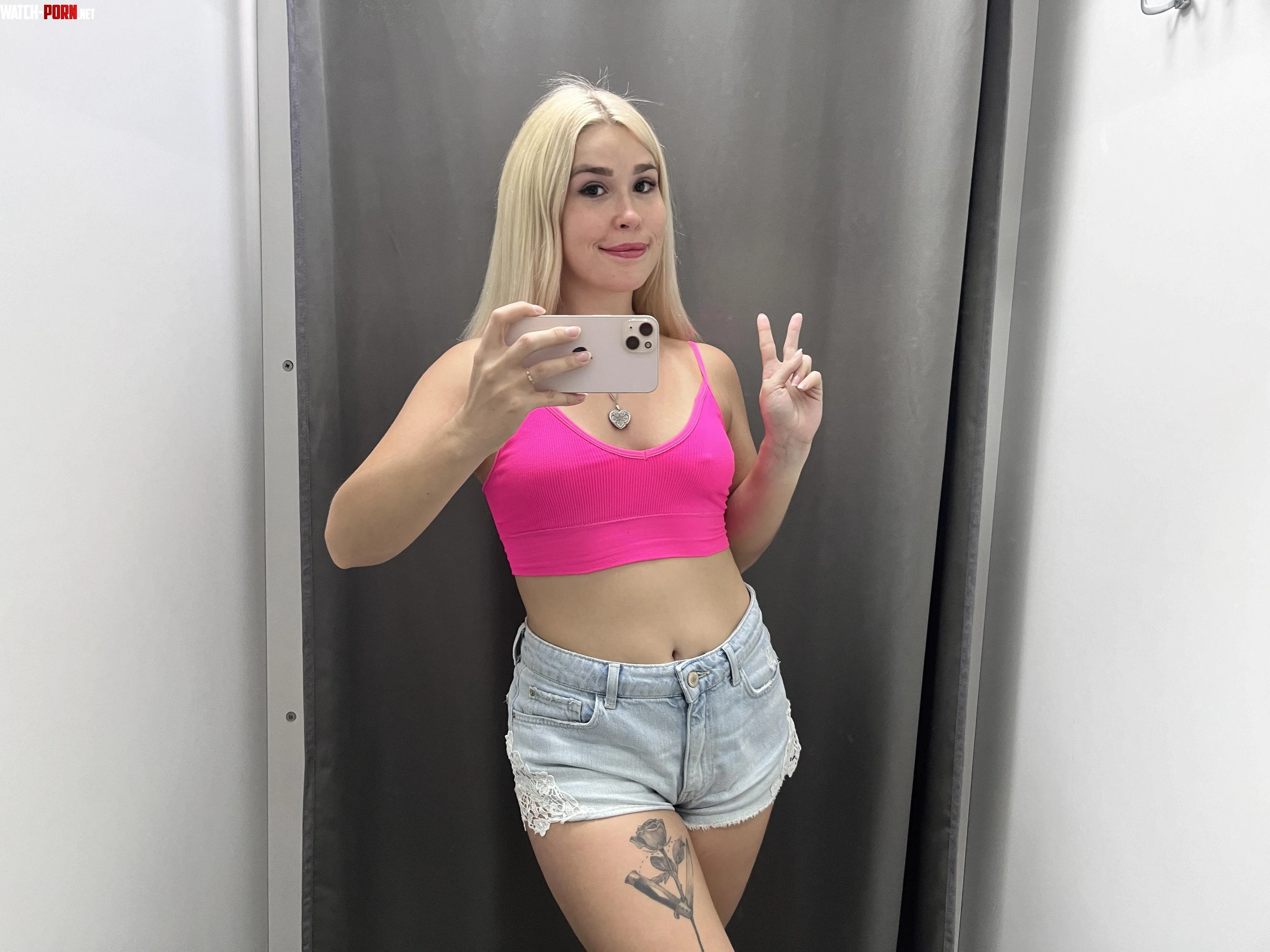 Selfies in the mirror in your new clothes by KittieeSweet