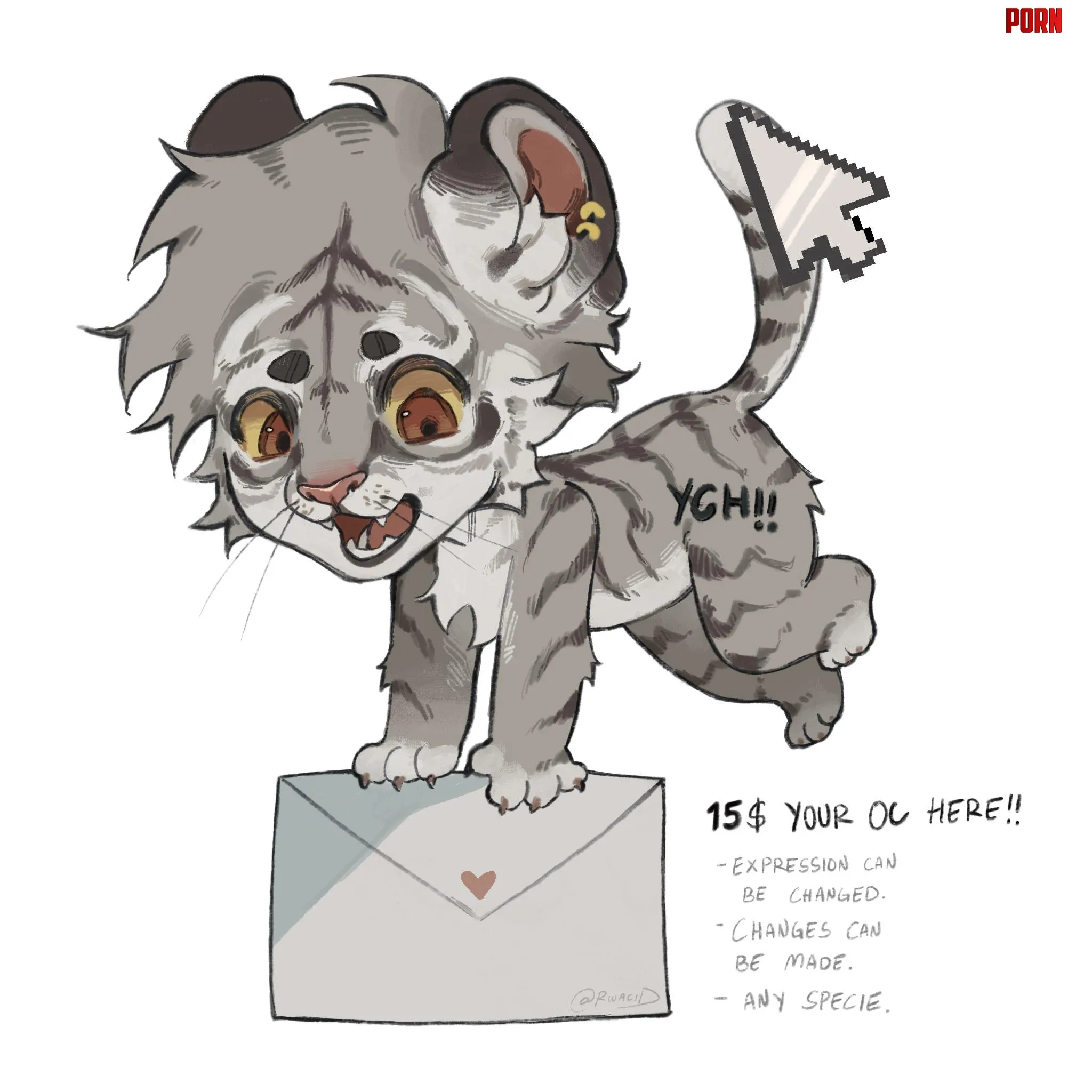 H HEY  YCH by Slleptoki