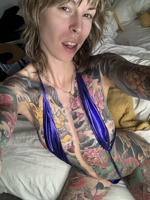 Thumbnail Just Woke Up Look: Unfiltered Photos by Kuzagirl in Hot Chicks with Tattoos Category