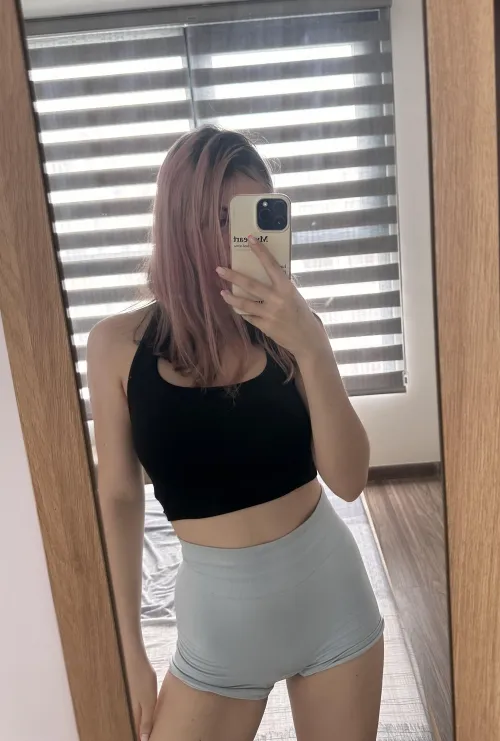 Thumbnail Feeling Confident: Embracing Tight Shorts and a Toned Body in Yoga Pants by KendallWade9205