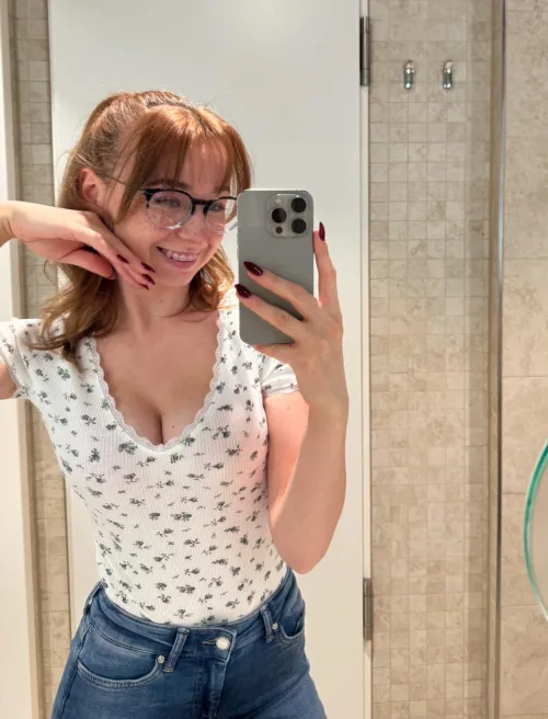Thumbnail Bathroom Selfie Vibes - A Candid Look at F18 Fashion by Handsome-Angel | Croptopgirls Explore the Trend