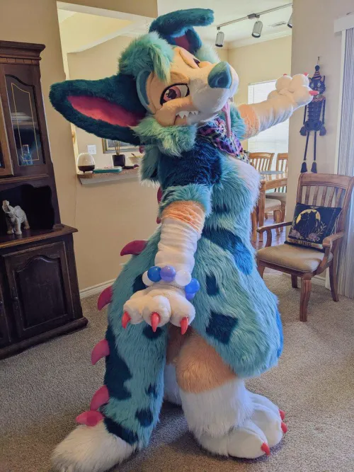 Thumbnail Fursuit-Sized Kandi Bracelet: A Fun Accessory for Furry Fans by Dragonsapphic