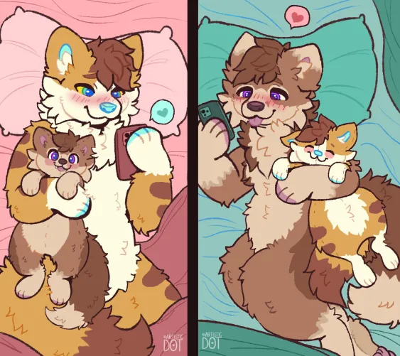 Thumbnail No Matter How Far You Are, I Will Always Be With You by Artisticdotuwu - A Heartwarming Furry Tale