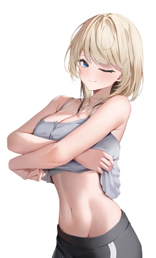 Thumbnail Seductive Shirt Lift: Unveiling the Fashion Trend by CheetahSperm18 in the Animemidriff Category