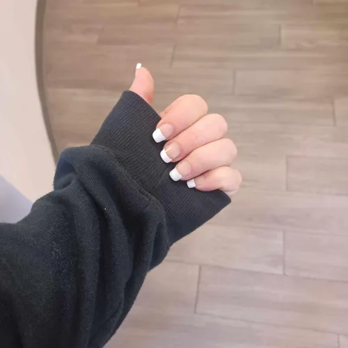 Thumbnail DIY White Tip Nails: A Sensual Exploration in Nail Art by scikiss