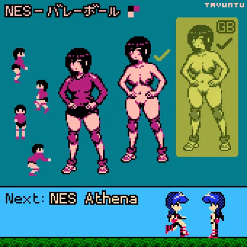 Thumbnail PixelArtNSFW: Discover the Spicy Variation of Volleyball NES through tavuntu's Art