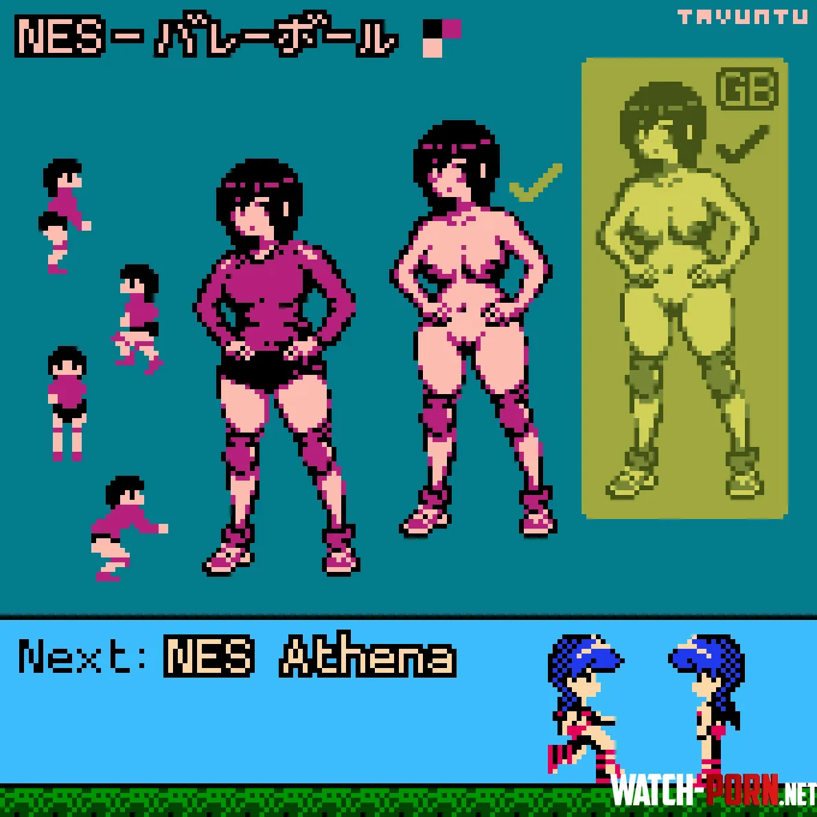 The girl player from Volleyball NES in hires  Spicy variation by tavuntu