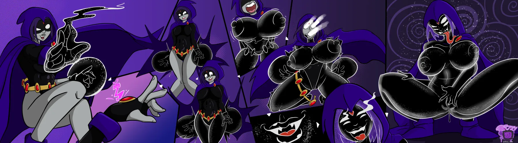 Thumbnail Raven's Transformation into Overwhelming DC Energy Creature by LittleDark242 for a Gripping Read