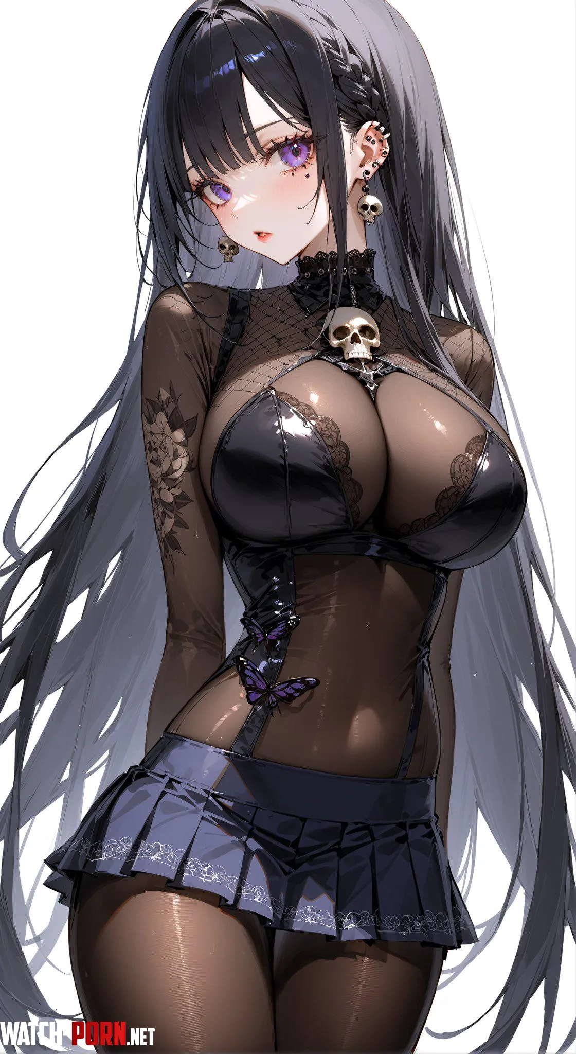 Body Stocking Goth Girl  by CheetahSperm18