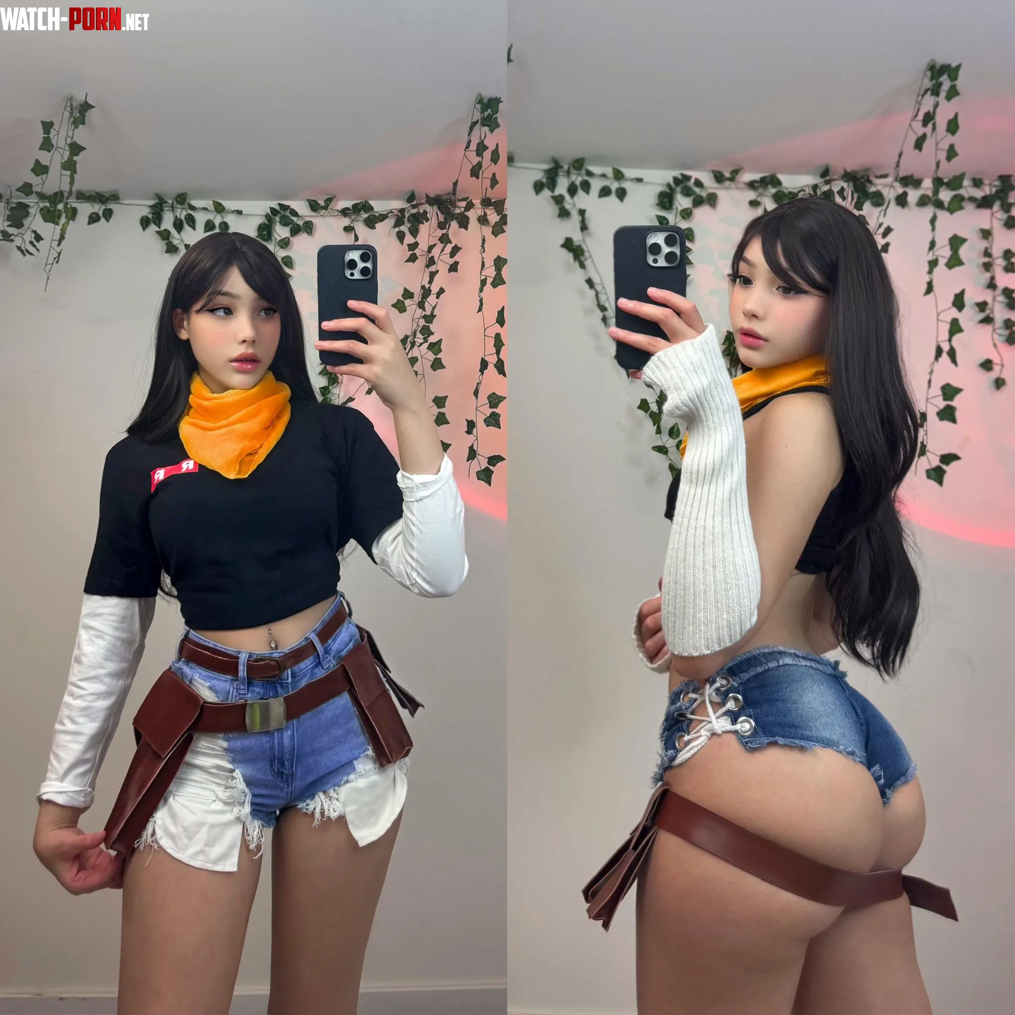 my Android 17 cosplay from DBZ  by strawbunnix