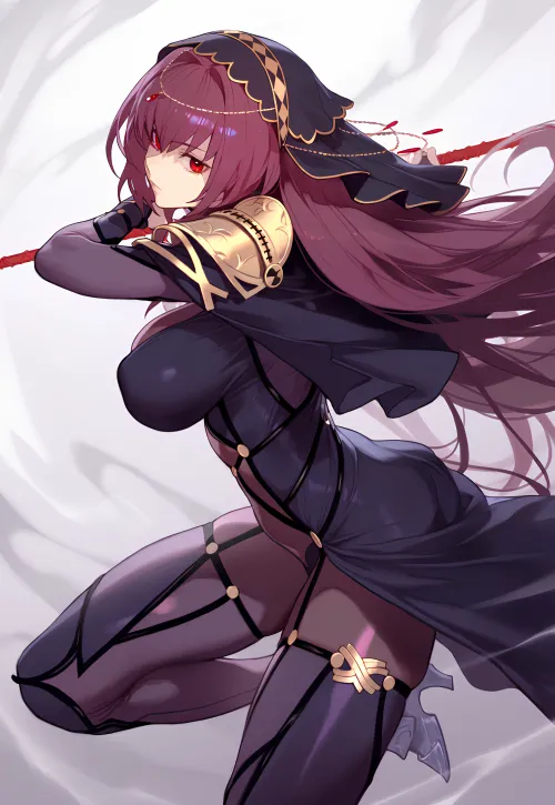 Thumbnail Unveiling the Secrets of Scathach in Fate/Grand Order by Author CheetahSperm18 | Exploring the Anime Bodysuits Category