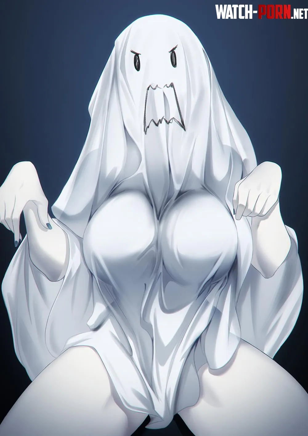 thiccc ghost original by Zewen_Senpai