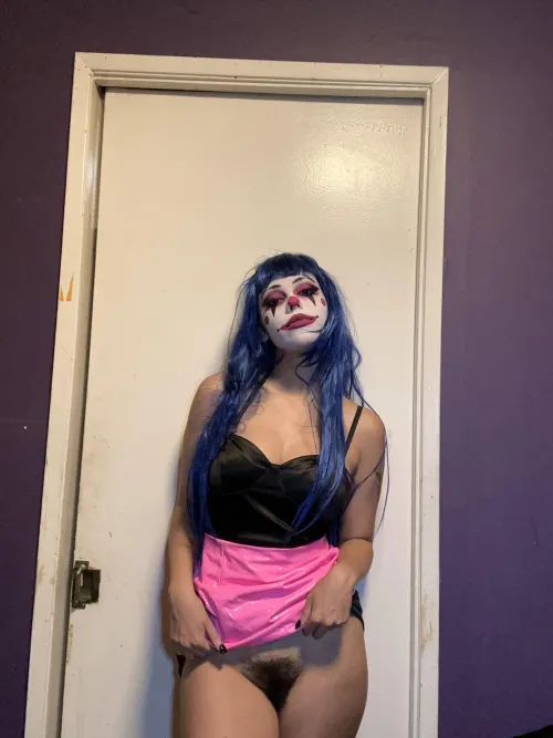 Thumbnail Clown Girl with a Quirky Rug: A Unique Find by Full_Tradition4190