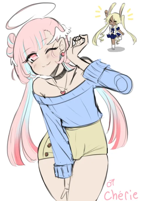 Thumbnail Exploring Mental Struggles Through Art: Meet Chrie, the Whimsical Character Designed by Angelicshiba in Maple-Themed CuteTraps Collection