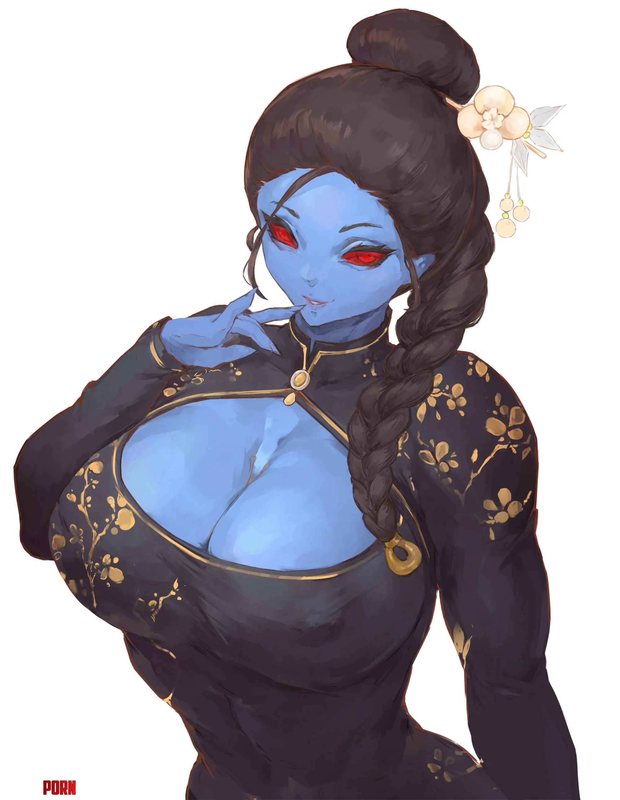 Blue oppai Tezy8 ArtOriginal by StarvingArtist2000
