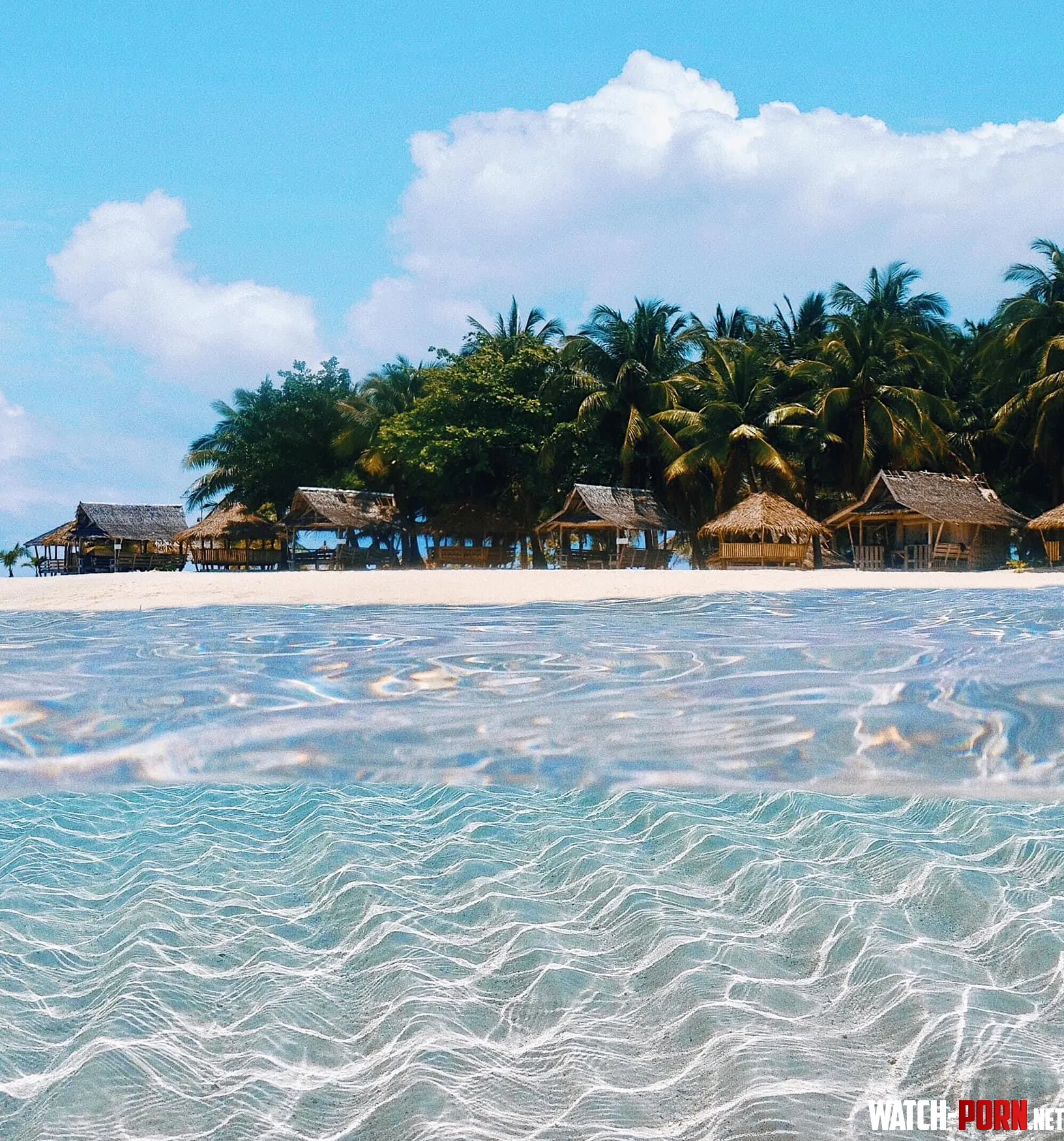 Crystal clear waters of Daku Island in Siargao Island by Alexaraeee
