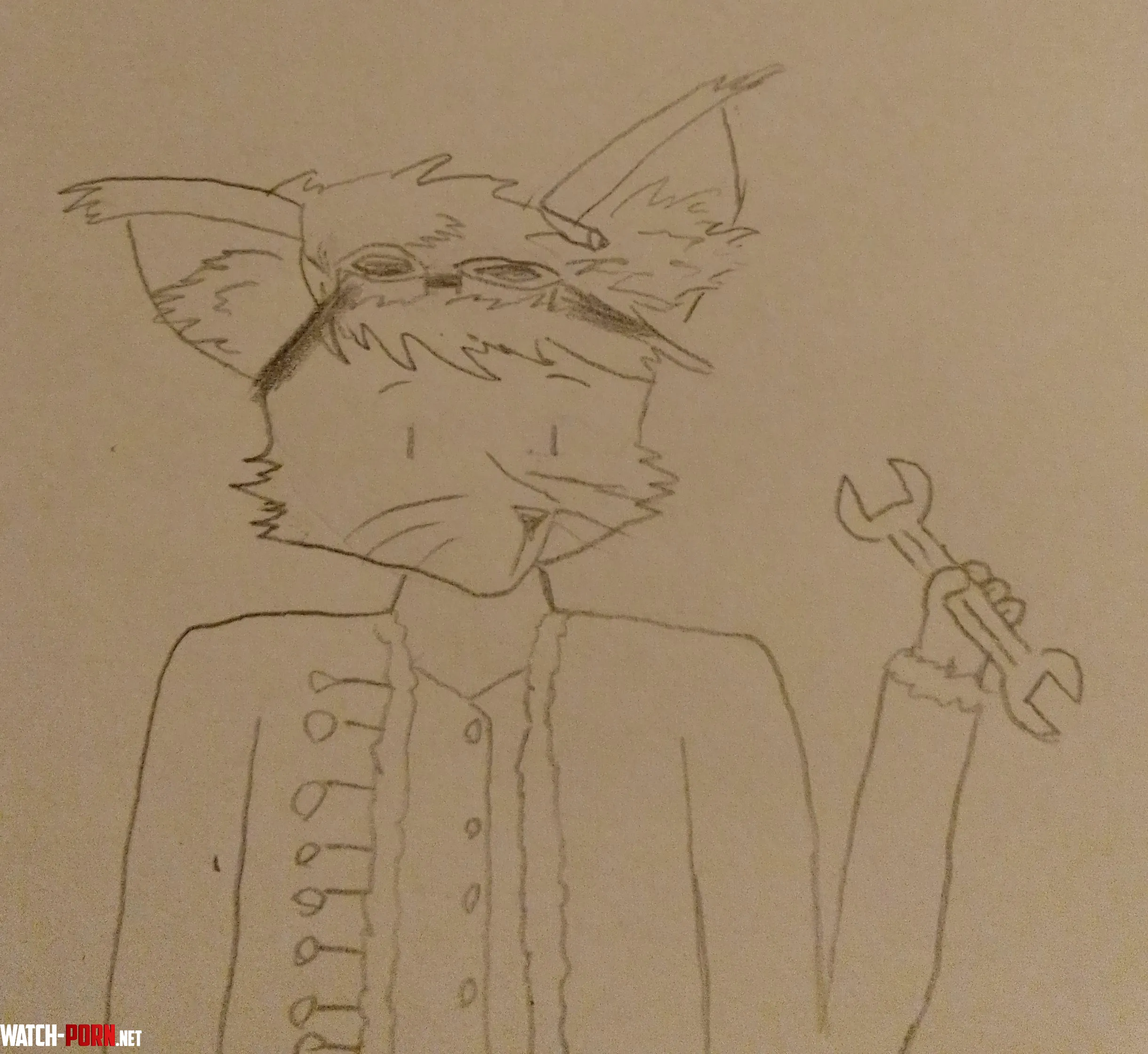 first oc sketch by Insanecatman42