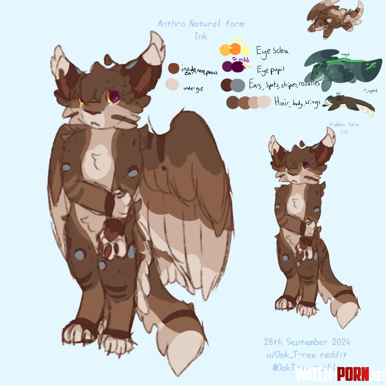My first proper atempt at drawing anthro with my fursona ink by Oak_T-rex