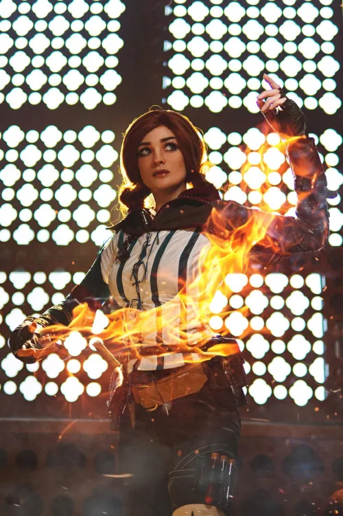 Thumbnail Stunning Triss Merigold Cosplay from The Witcher 2 by Katssby | Author Sophie_Katssby | Cosplaygirls Category