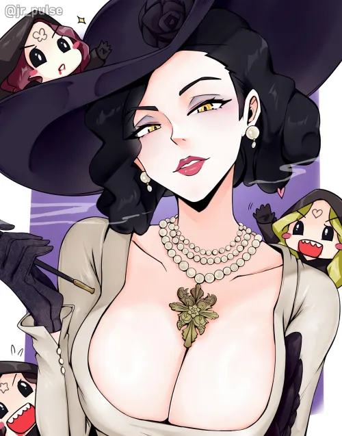 Thumbnail Lady Dimitrescu JRpulse Resident Evil by No_Stay_7237: Explore the Ecchi Category