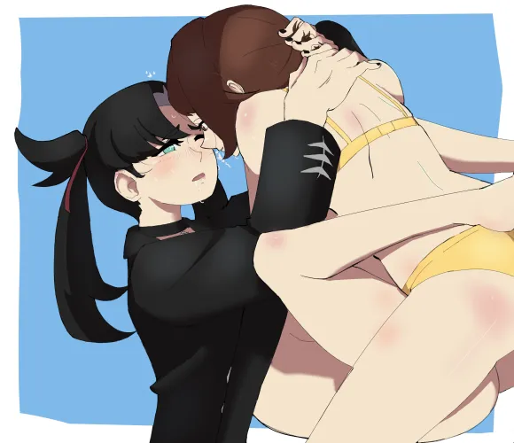 Thumbnail Gloria and Marnie's Private Conversation in Pokemon Ladraodarte: A Yuri Tale by Mbugado