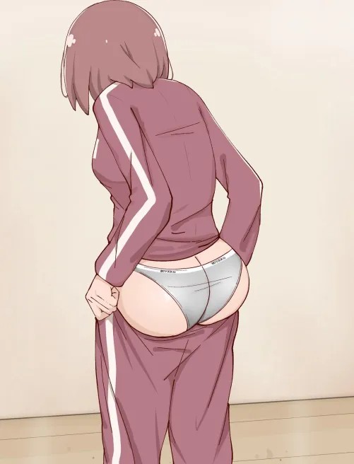 Thumbnail MyaNee Struggles to Squeeze Her Plump Derriere into Pants in Wataten by Csxc - AnimeBooty Category