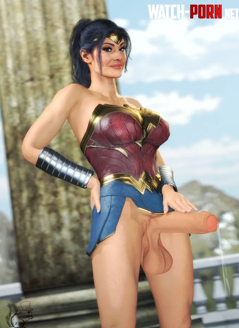 Futanari Wonder Woman Ratatoskr by RatatoskrSFM