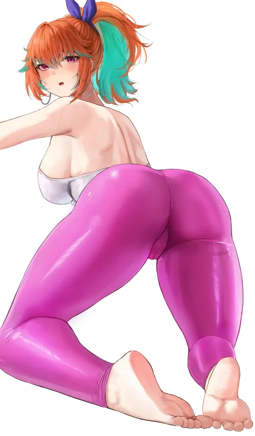 Thumbnail Kiara's Shiny Booty by LafterMastr - Explore the Best in AnimeBooty