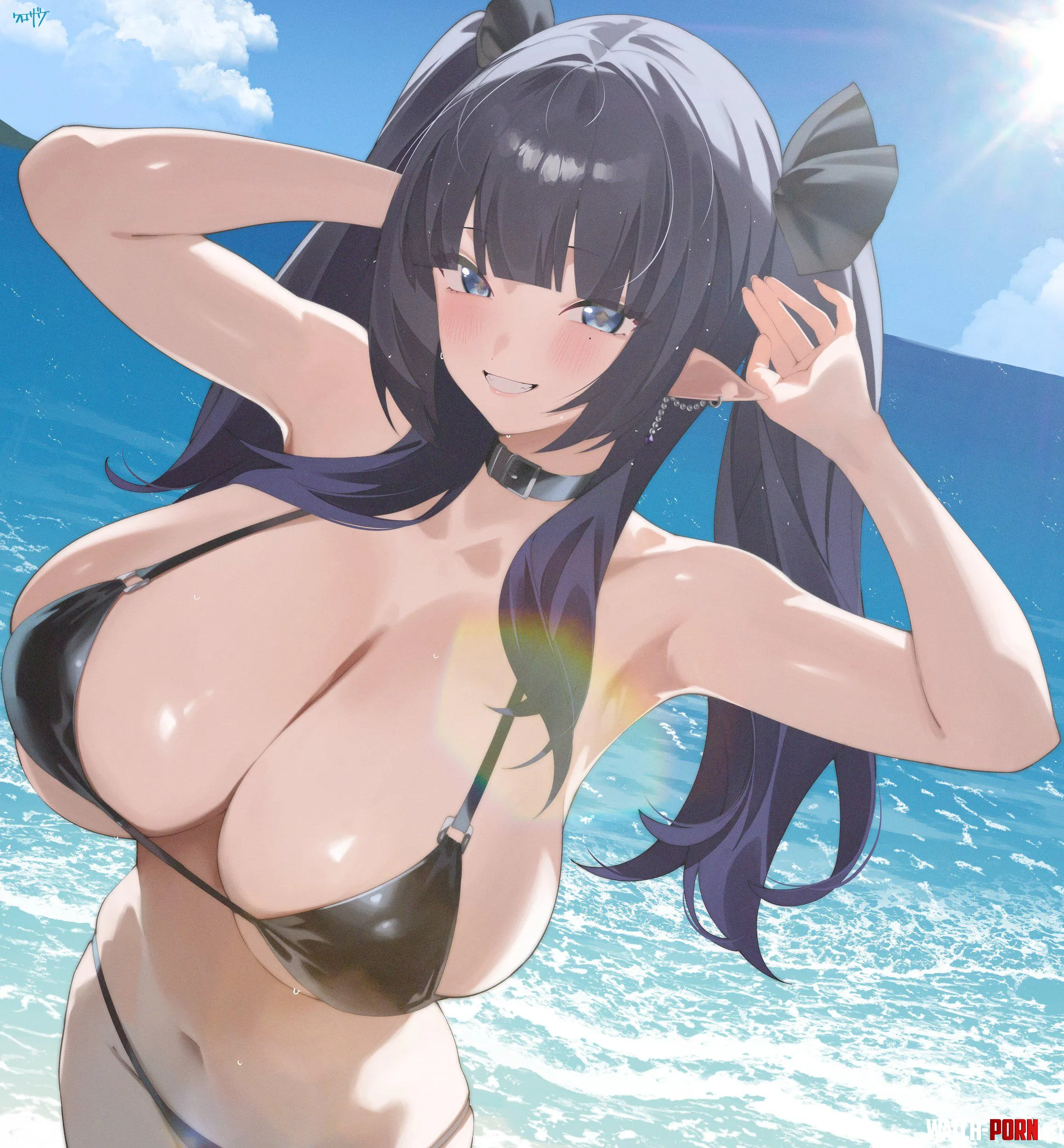 Swimsuit Elf Kurozawayui5213 OC by General_Li3231
