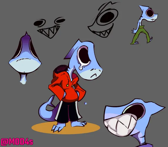 Thumbnail Ferocious Shark Fursona: Unleashing Creativity by Author M0DAss in the Furry Category