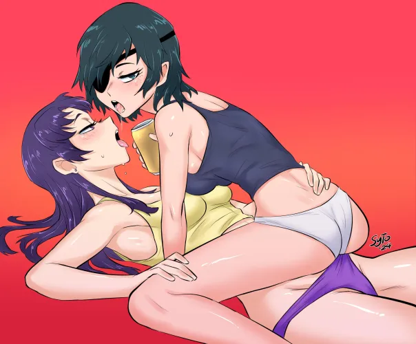 Thumbnail Misato and Himeno's Crossover: Neon Genesis Evangelion x Chainsaw Man Yuri