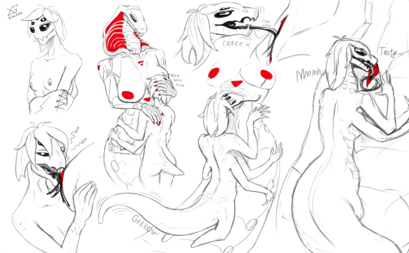 Thumbnail Species Transformation in XenTheTechnomorph's Story: Anthro Spider to Anthro Snake Hybrid | Author: XenTheTechnomorph | Category: Transformation