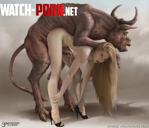 The Minotaurs prey Sagemonn  by SpitefulCrow1701