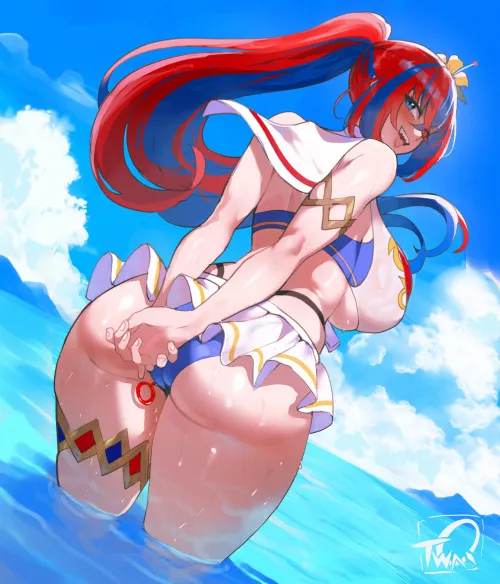 Thumbnail CorrupterSea's Adventure with 'Alear Little Red In The Face Beachside' in HentaiAnal