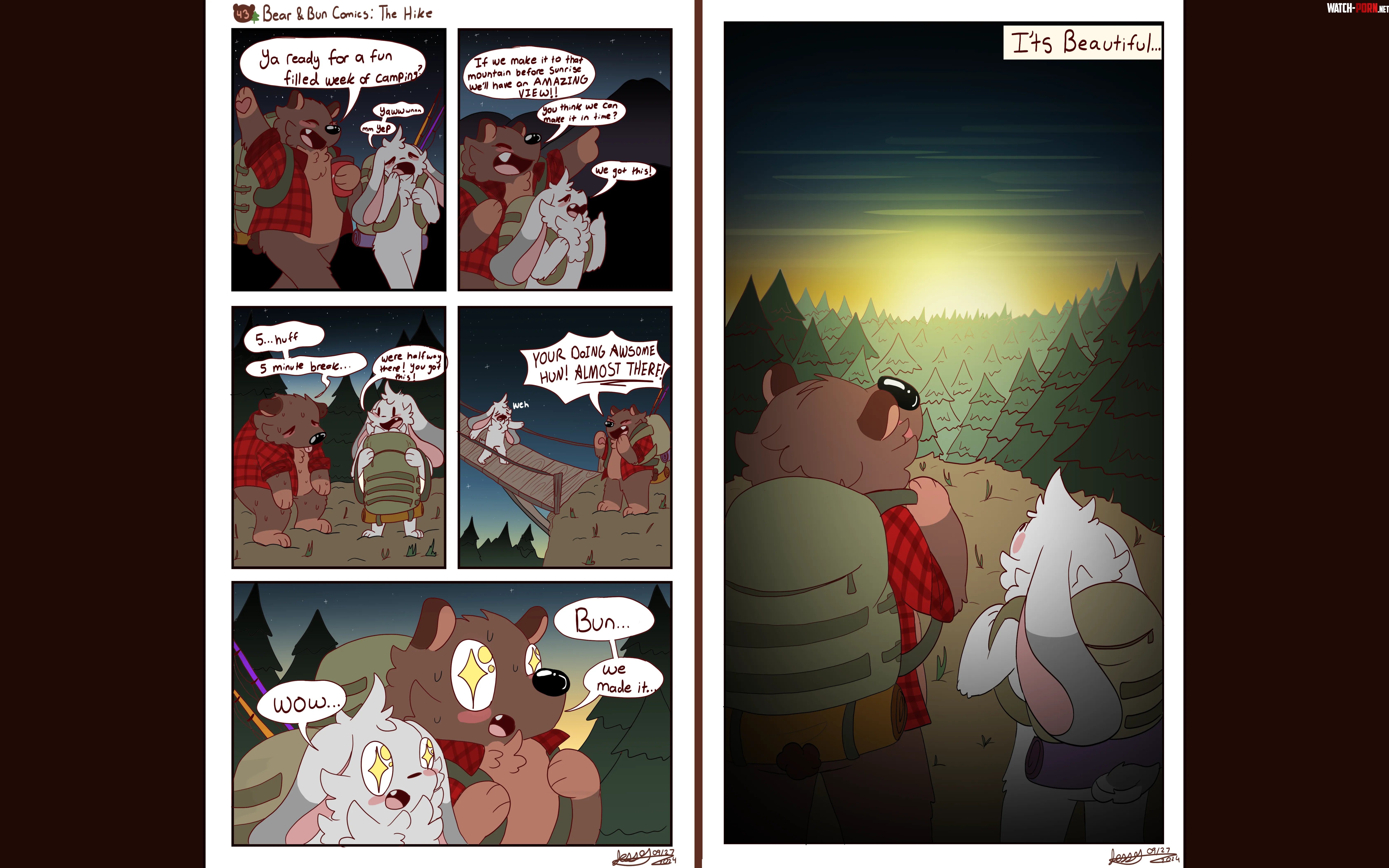 Bear amp Bun Comics The Hike by JessTheChips