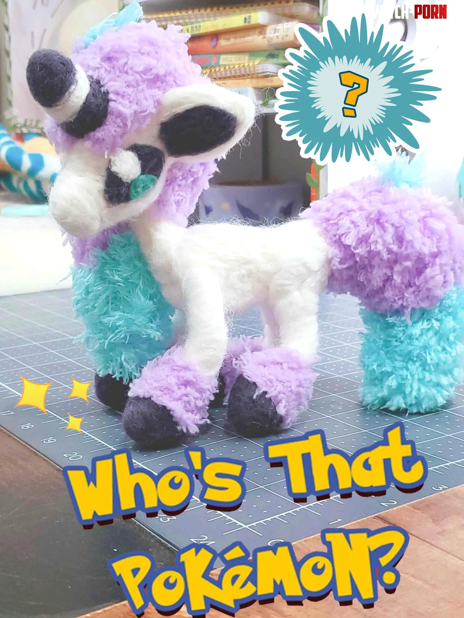 Whos that PokmonnI made a new plushie recently can you guess which Pokmon it is  by PaintBrushBirdie