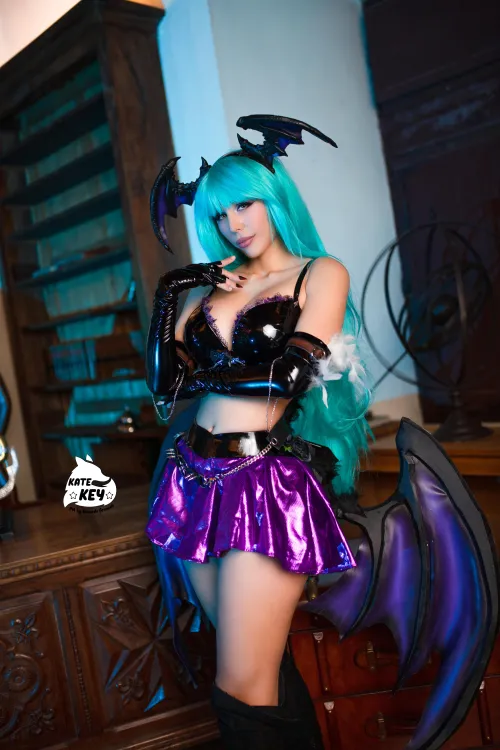 Thumbnail Morrigan Aensland Cosplay by Kate Key - Darkstalkers Character Reimagined | katekeycosplay