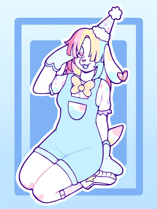 Thumbnail Furry Full Body Commission Example by RachelDragon123 | Furry Art Showcase