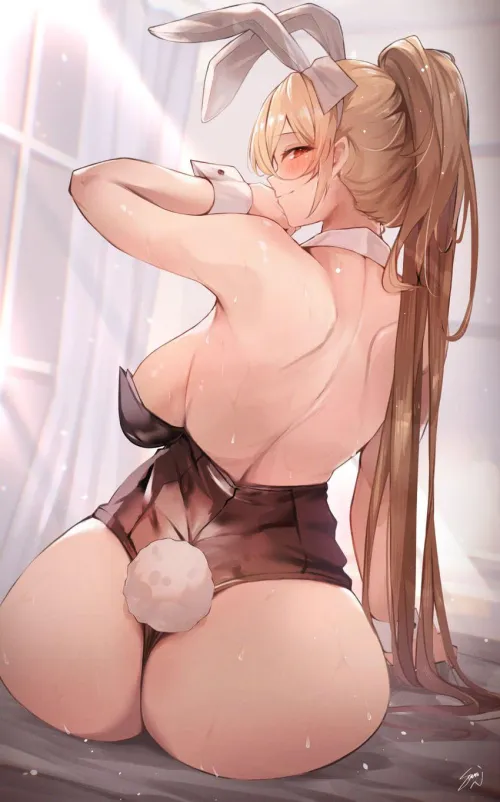 Thumbnail Blonde in a Bunny Suit by xKillua666: A Seductive Take on AnimeBooty