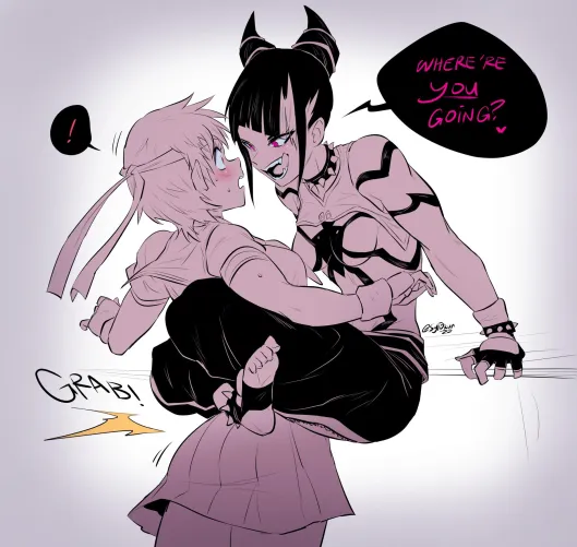 Thumbnail Juri x Sakura Street Fighter: A Sizzling Yuri Showdown by Author Xtra_Juicy-Buns - Yuri Category