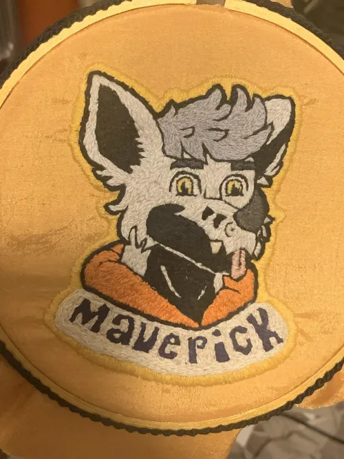 Thumbnail Unique Embroidery Fanart by KyrieTheFlyingFox in Furry Category