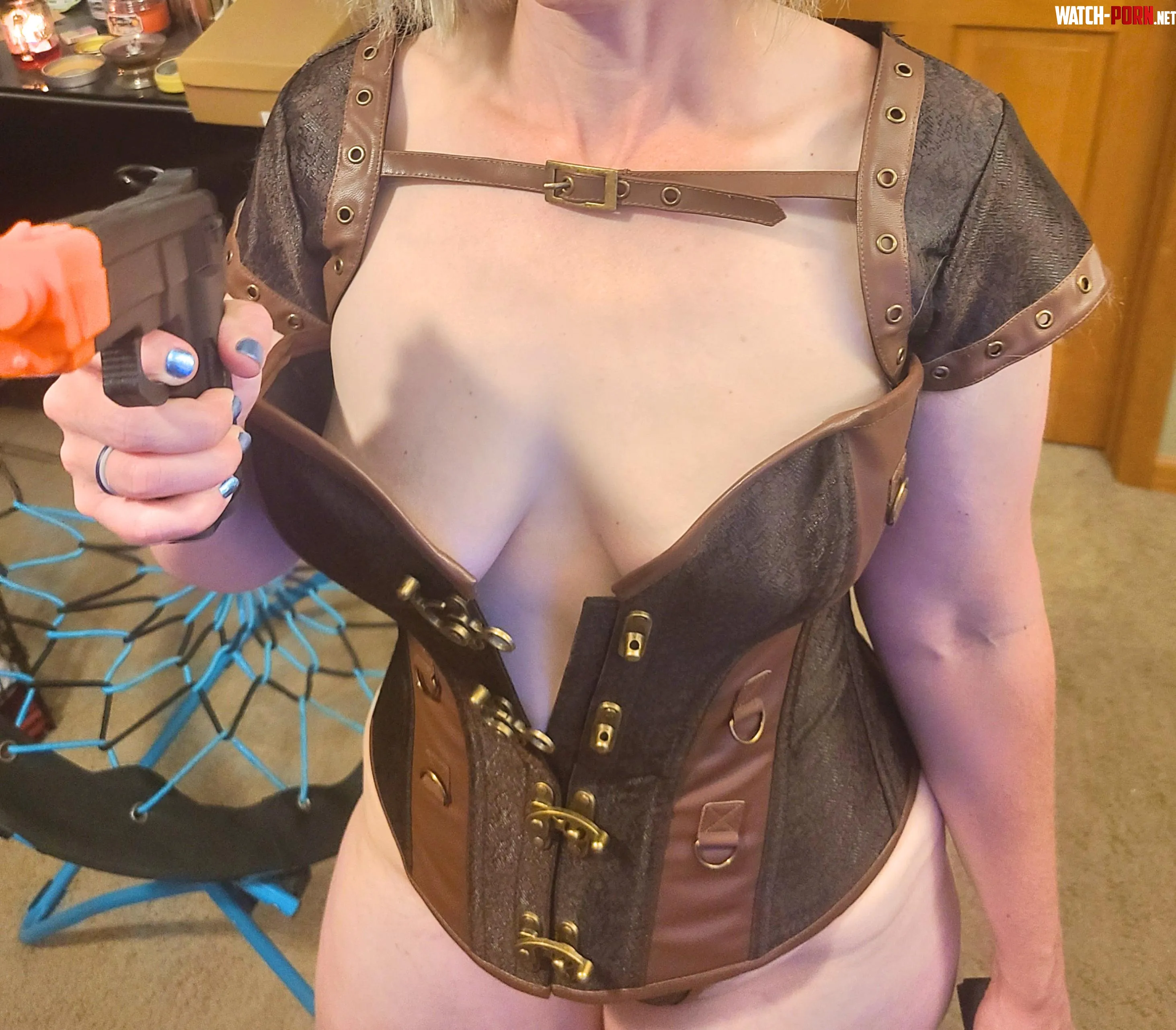 Ignore the toy gun and focus on my tits by After-Concert4821