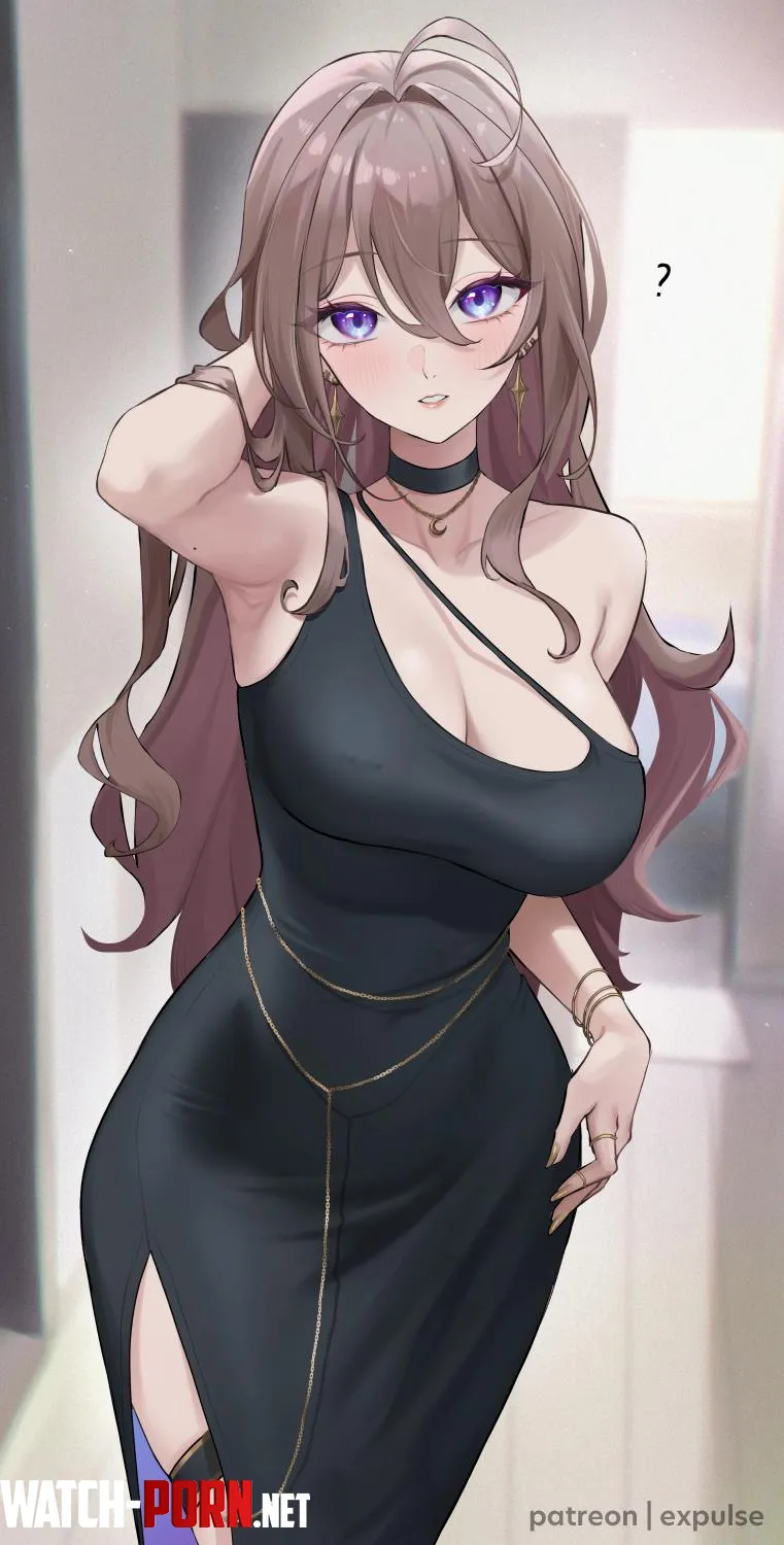 Nana in a Black Dress  by CheetahSperm18