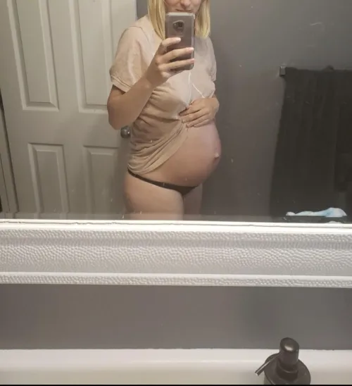Thumbnail Pregnant Petite Fashion: Embracing Comfort in Panties and Loose T-shirts by Mrandmrssmith24