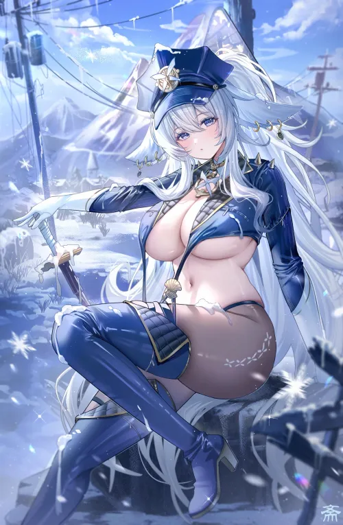 Thumbnail Shinano's Snowy Adventure: Azur Lane Edition | BigAnimeTiddies Category
