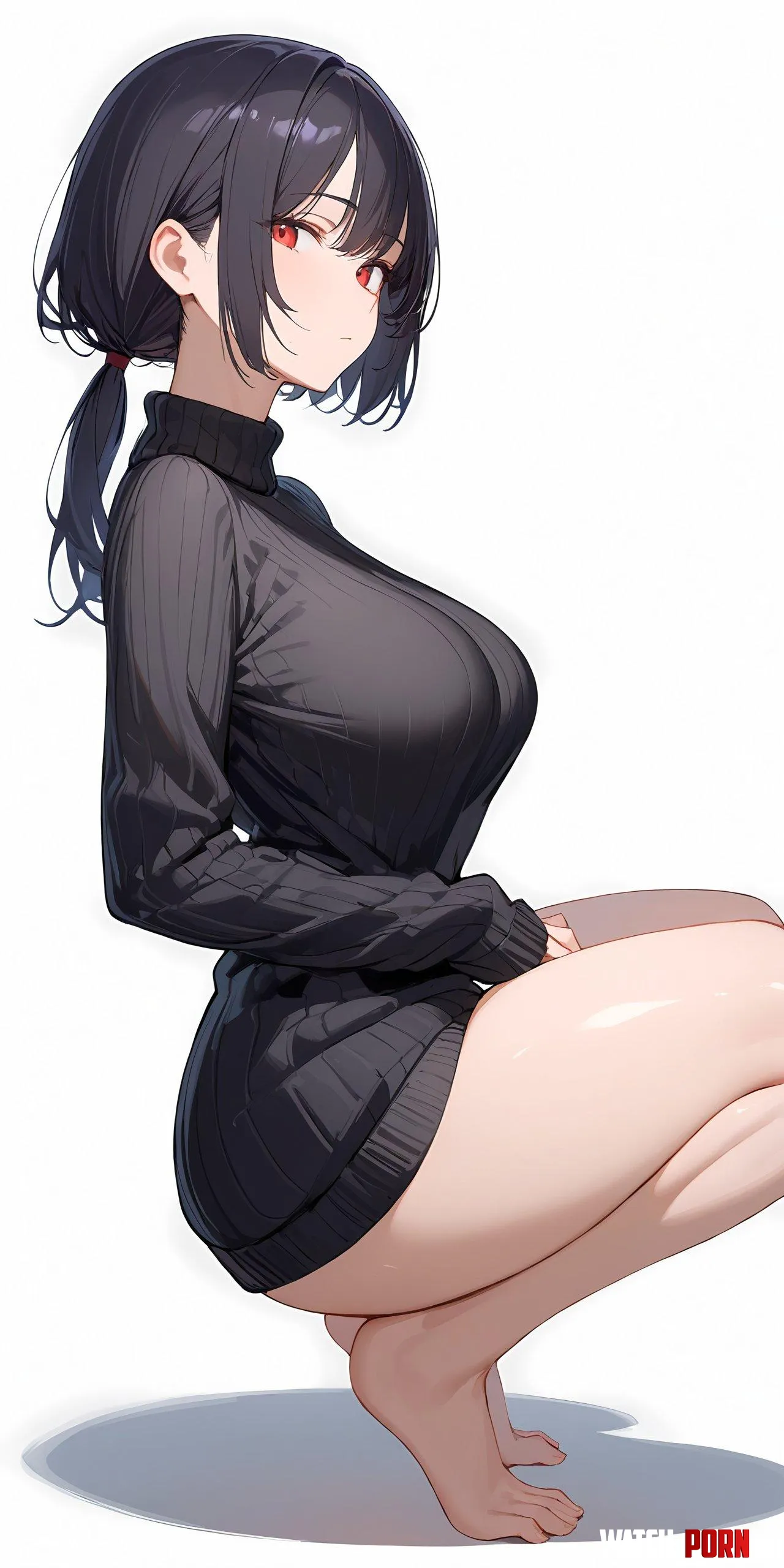 Black Sweater  by CheetahSperm18