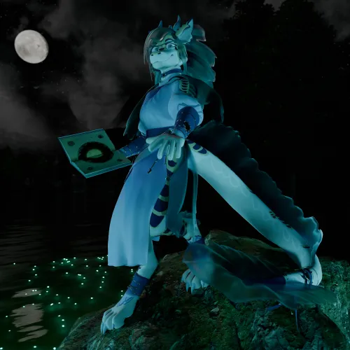 Thumbnail Karina's VRChat Debut: A Fun Furry Commission with Her Unique Style! Check Out How Her Personality Shines in This Render by xConrade