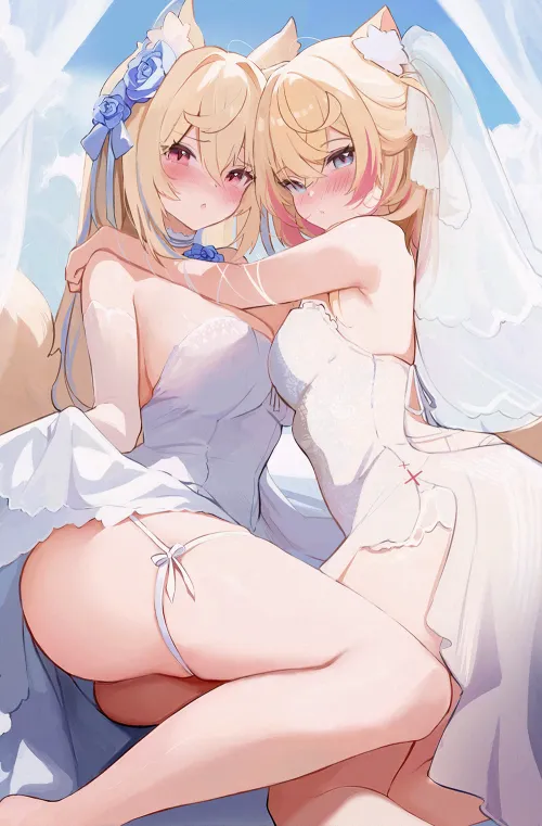 Thumbnail FuwaMoco Wedding: Hololive Yuri Celebration