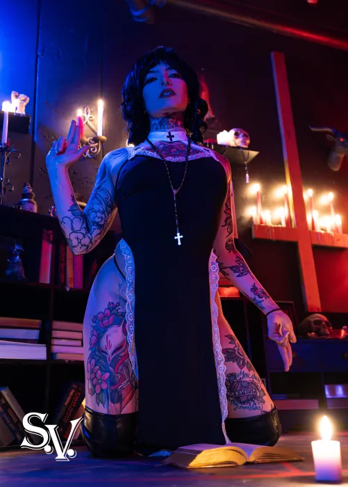 Thumbnail Satanic Nun Cosplay by FoxSelf | NSFWCostumes