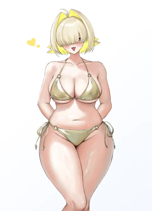 Thumbnail Elegg Golden Bikini Mugen Kageno Goddess of Victory Nikke - BigAnimeTiddies Category by llamanatee